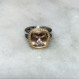 DavidYurman albion ring rosegold & diamonds sz 6.5